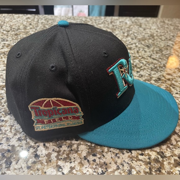 New Era Tampa Bay Rays Custom 59fifty 7-3/8 - Picture 3 of 4